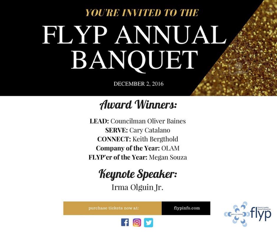 We announced the award winners &amp; keynote speaker of our annual banquet! Purchase tickets at flypinfo.com