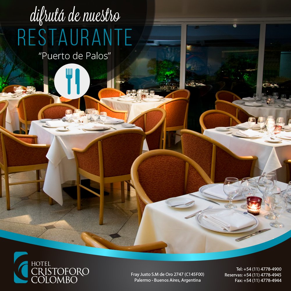 HotelCCarg's tweet photo. Te esperamos para que disfrutes de una velada en nuestro #Resto Puerto de Palos #HotelCC #Palermo #BuenosAires https://t.co/NpcrDBT2e7