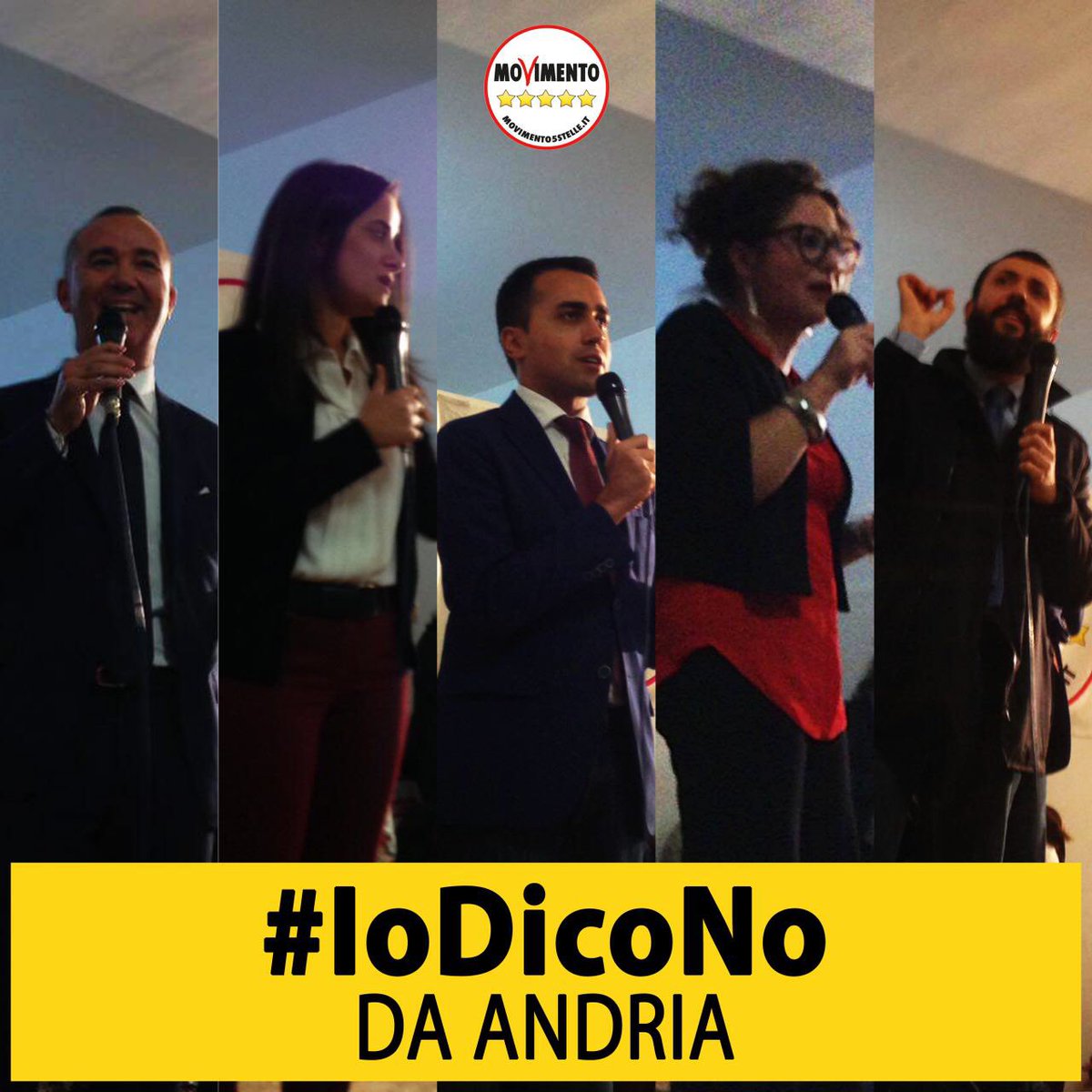 AntoLari1986's tweet photo. #IoDicoNo LA DIRETTA da #Andria con @luigidimaio e i Portavoce andriesi per motivare il NO a questa pessima riforma: https://t.co/UY7z34EPfL https://t.co/TYgQEnURTJ