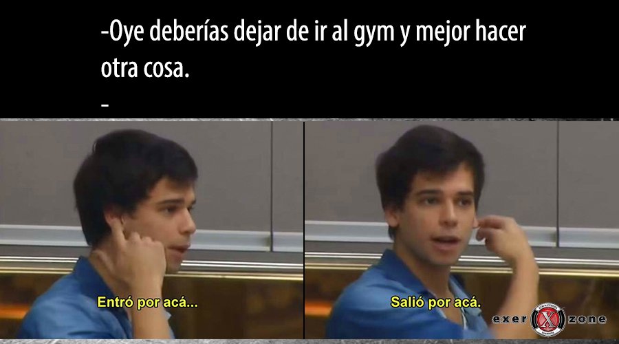 ExerZone's tweet photo. Una respuesta sutil para cuando me dicen que deje el gym. 😂😂💪😏  
En #ExerZone #YoSíPuedo https://t.co/YCyFi7J0eT