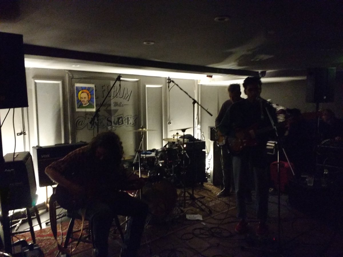 twforum's tweet photo. Still dark down in @TWSussexArms basement with @unhome #JohnPeel evening with @unlabelrecords #ForumStage #TunbridgeWells https://t.co/MncdcBB2Qs