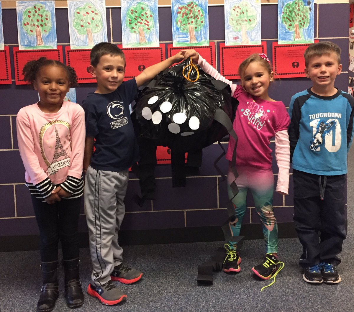 Teamwork, cooperation, leadership and knowledge of what we learned was shown today when we made GIANT spiders! <a href="/mem76rt/">Matthew E. Miller</a>