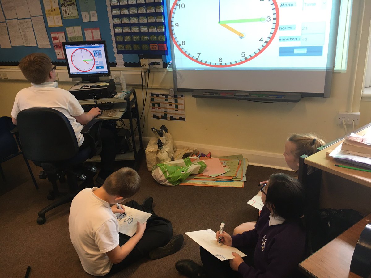 LauriestonP2's tweet photo. We took on the role of the teacher in maths and we had to challenge our classmates by making up tricky questions. #time #maths #durations https://t.co/bNWj26bMeb