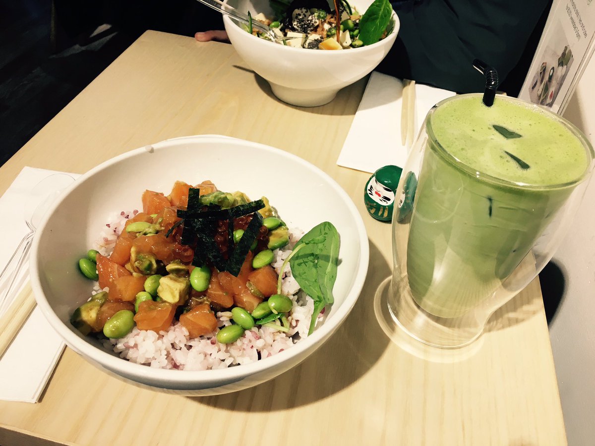LucieMShukla's tweet photo. Poke &amp; Matcha - match made in heaven! @tombo_london https://t.co/bY0oPlze7j