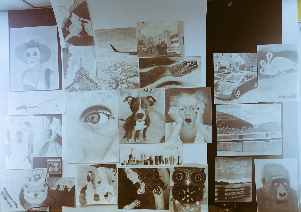 So many great pencil drawings turned in this week! So proud of you all! #collsedu #pencil #art #collingswood #itsjustthebeginning