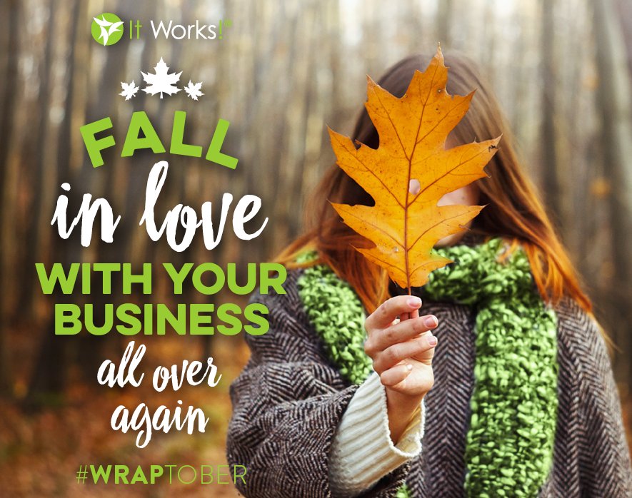 ItWorksGlobal's tweet photo. Fall in love with your business all over again this #Wraptober ๐ https://t.co/P9tlXPYRLL