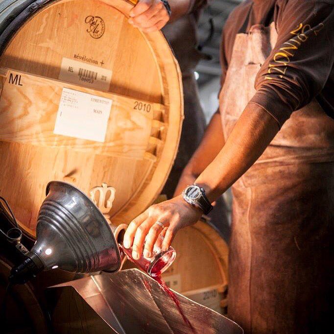 Soutirage traditionnel: a delicate racking process using gravity rather than a pump to soften tannins and clarify the wine #MerlotMe #Twomey