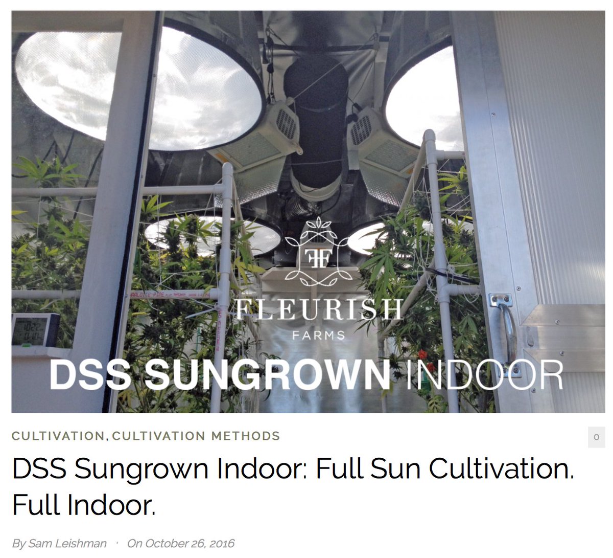 New article from The Ganjier, after touring the  #SunGrownIndoor facilities at #FleurishFarms ~ Thx for visiting!
ow.ly/EU0Z305DWNT