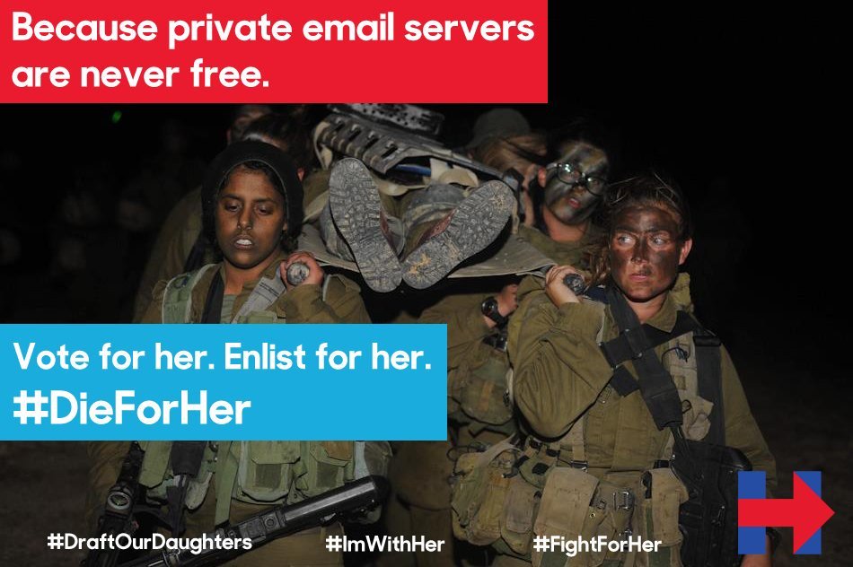 Viewtiful1337's tweet photo. #ImWithHer
#Hilary2016
#HerWar
#DraftOurDaughters
#AllHailHilary https://t.co/d7SHNLQgja