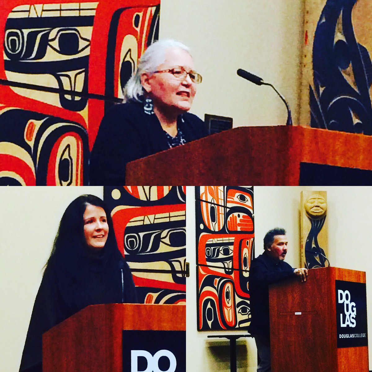 Thanks to notable writers: Joanne Arnott (not pictured),  Jonina Kirton, Carleigh Baker, &amp; Larry Nicholson for a night of poetry &amp; prose!