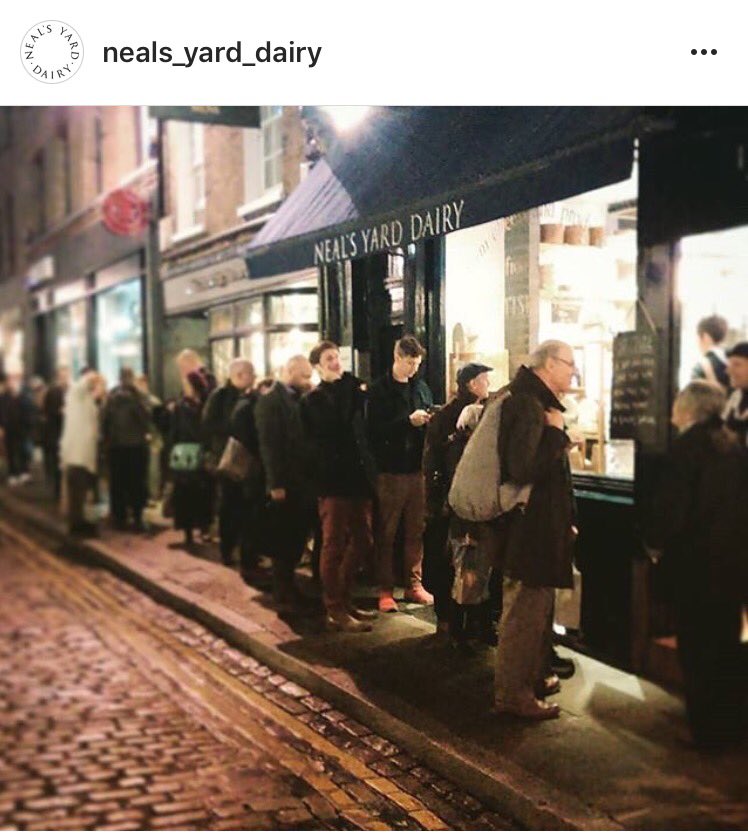 EricsStash's tweet photo. No Wonder Britain is Great!!
Holiday Cheese Queue outside, a throng of mong-ers inside to help! @NealsYardDairy #holidaycheese #Priorities https://t.co/OIpAn9pYcF