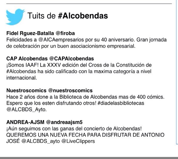 Alcobendas_ayto's tweet photo. Hola @CAPAlcobendas tuit destacado en Sietedías, revista municipal #Alcobendas
¡Enhorabuena!
https://t.co/HSBT6QTD5N https://t.co/lX6iaHH4RZ