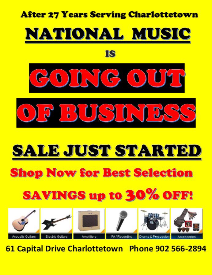 Cat_L77's tweet photo. Happy Retirement Mom!!  Check out @nationalmusicpe for some fantastic retirement sales!  Everything must go! #NationalMusic #peimusic #sale https://t.co/nDBIMjYYNB