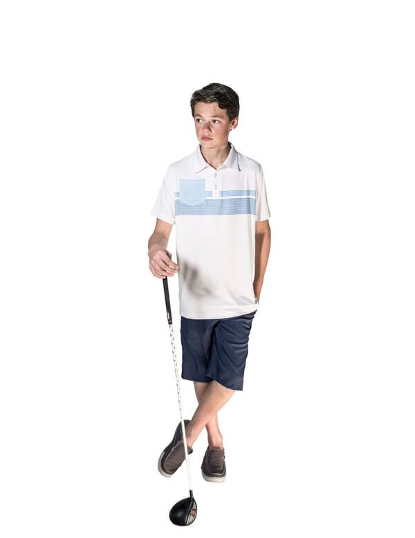 GarbGolf's tweet photo. Featuring the Wesley polo in our performance material for high style and maximum swinging capability. #Garbinc #juniorgolf https://t.co/jR7np0iIGv
