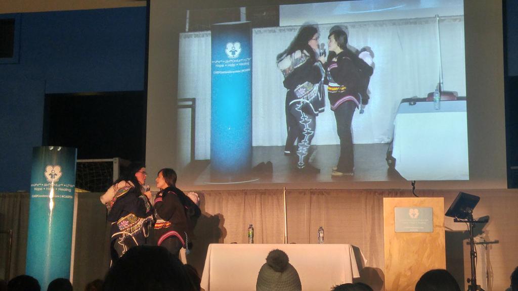 #inuit culture being celebrated and used to spread a positive message about hope and healing through tradition. Amazing #casp16 #NACnursing