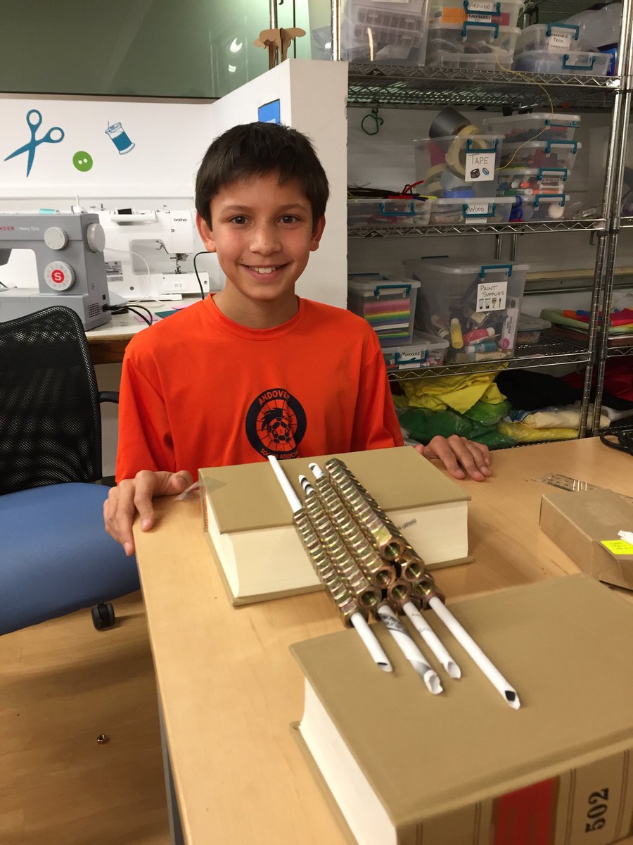 OWHLibrary's tweet photo. Nolan Goldthwaite brother of Nathan '18 and Neena '20 obliterated the strongest paper bridge record! @phillipsacademy #FamilyWeekend2016 https://t.co/tWTm1TF2Th
