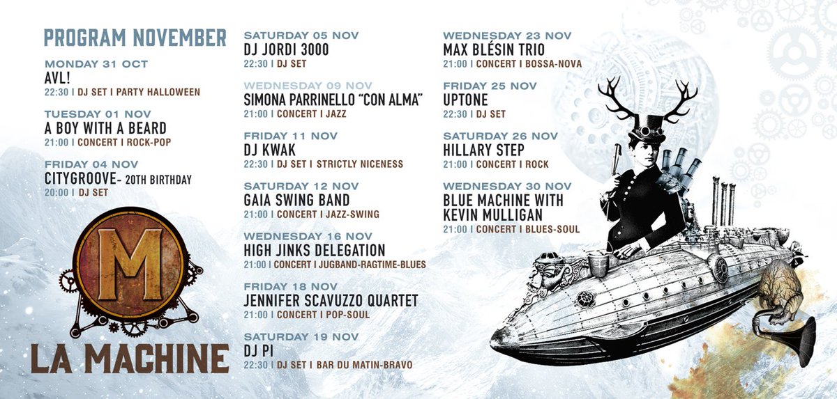 lamachinebe's tweet photo. #livemusic #djset #Brussel #steampunk #nightlife #concert https://t.co/b3ScZFD3EN