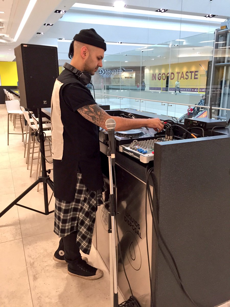 TheSpinDoctor's tweet image. THIS is what a guy who spins tunes should look like! Kris from The Church of John at the sensational #ElevateFoodFare at @ECCMALL #yeg