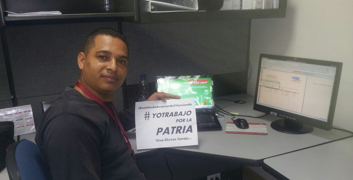 YorOficial's tweet photo. En la #CantvSocialista y la #GGSL decimos con orgullo #YoTrabajoPorMiPatria .@LandyRodriguez .@NicolasMaduro .@dcabellor .@VTVcanal8 https://t.co/rKl0JAfbtd