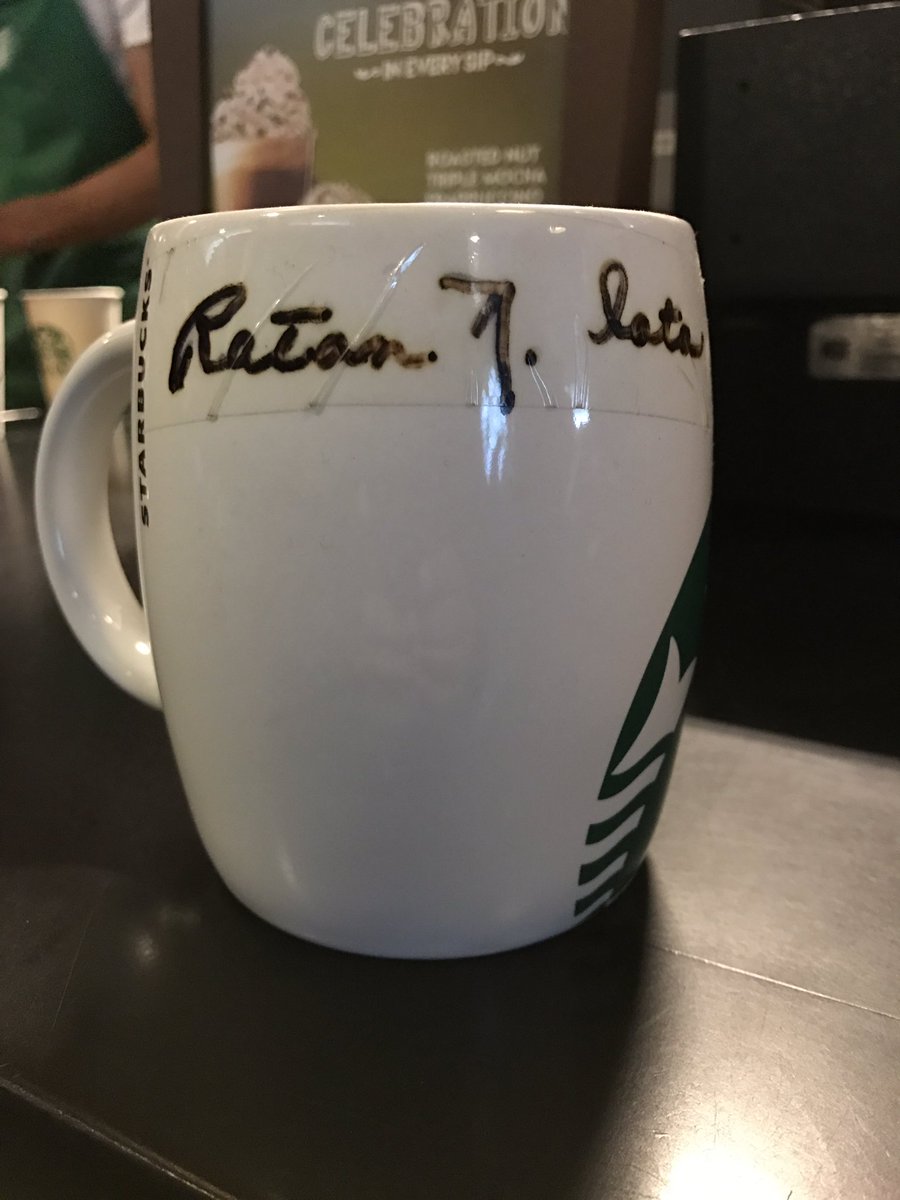 keyurgodse's tweet photo. After much deliberation they let me hold this.. what a feeling. thank you @RNTata2000 #RatanTata for many things and #starbucks #starupguru https://t.co/i2vnxaDWNS
