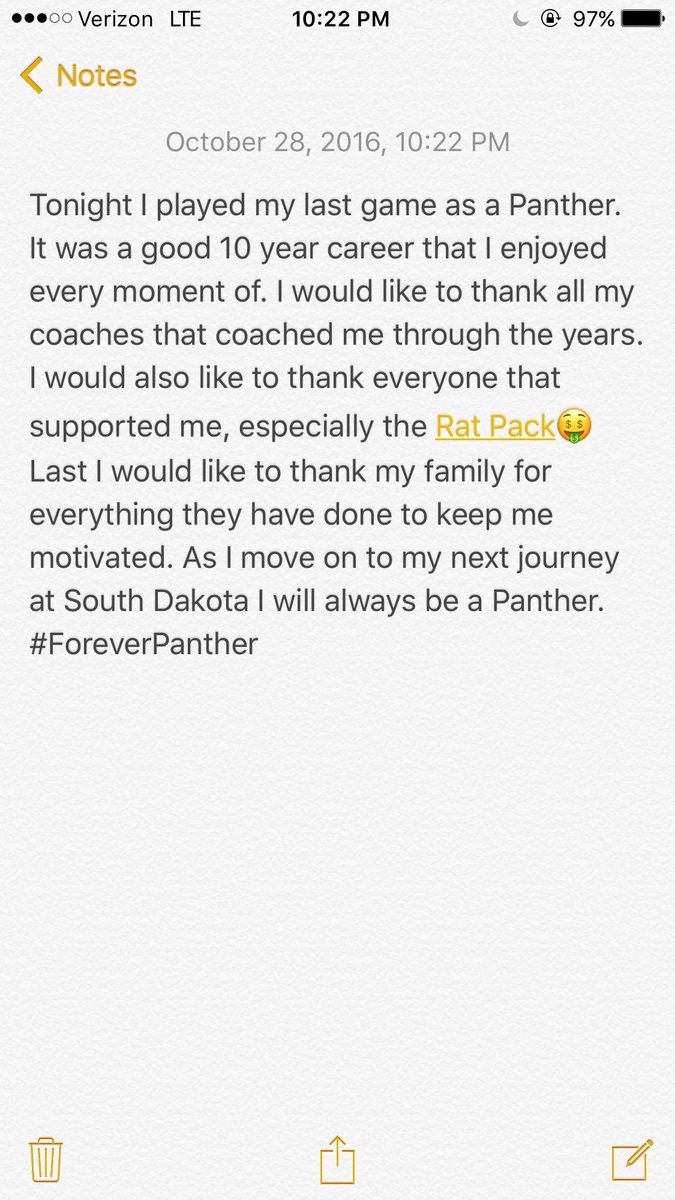 #ForeverPanther