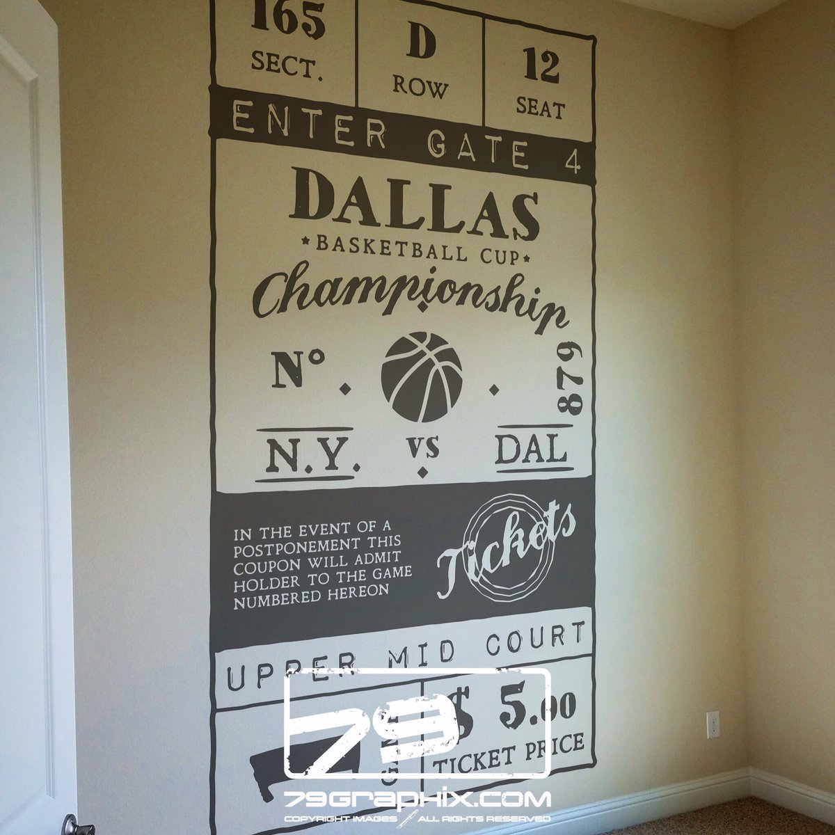 VinylFilmSupply's tweet photo. Ticket Stub Wall Decal.
#vinyldecals #tickets #79graphix #makeitvinyl #decorideas #walldecal #basketballislife #basketball #homedecor https://t.co/TxEtoiaBUw