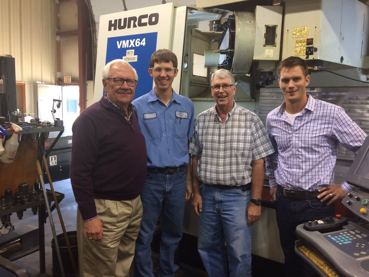 Rick_Wilborn's tweet photo. Great visit w/ skilled machinists &amp; entrepreneurs of Mid-Kansas Machines. The success of our manufacturers is key to many communities in KS. https://t.co/qR5rdiQZiy