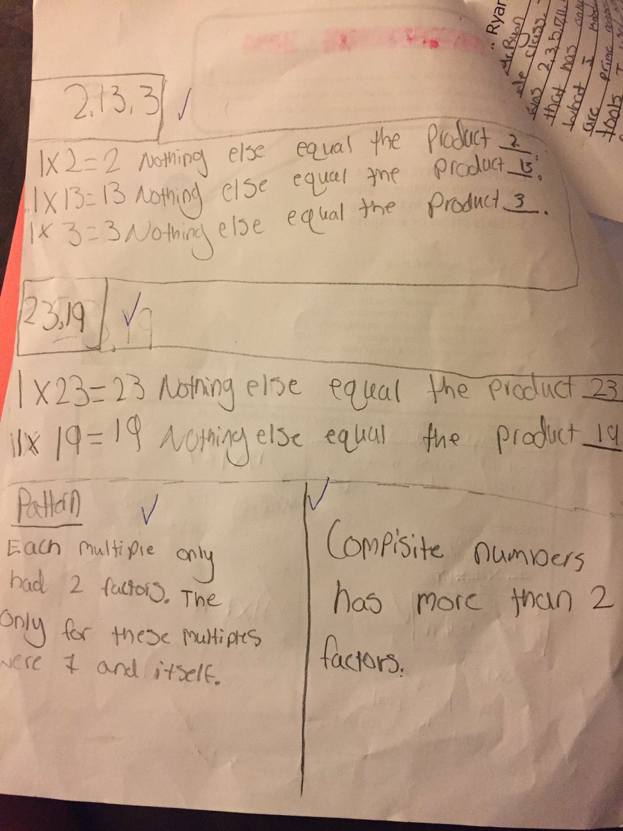 MrsStefanik's tweet image. Thanks for helping us learn about Prime Numbers Mr @RyanCarnes1 #primenumbers #mathwriting