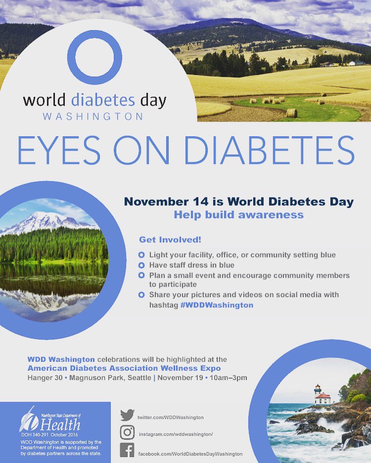 WDDWashington's tweet photo. Join us and share #wddwashington #dmtype1 #dmtype2 #dm #Washington #bluecircle https://t.co/FUYBF4ltup