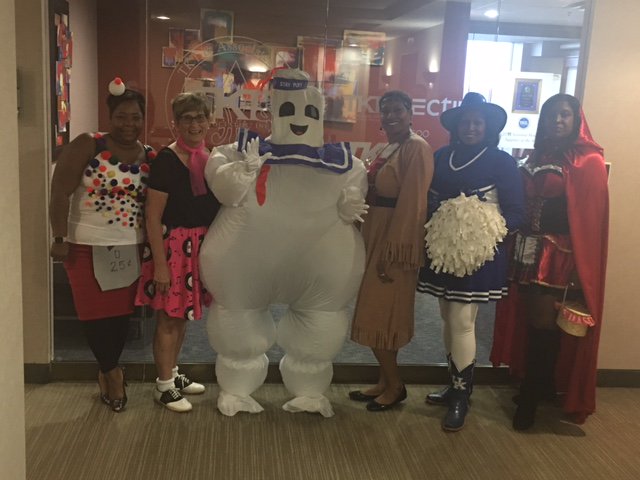 TKTGlobal's tweet photo. Halloween fun &amp; costume shenanigans w/ some of our team today. #workhardplayhard #TKTGlobalGrind https://t.co/zLCK943M4G