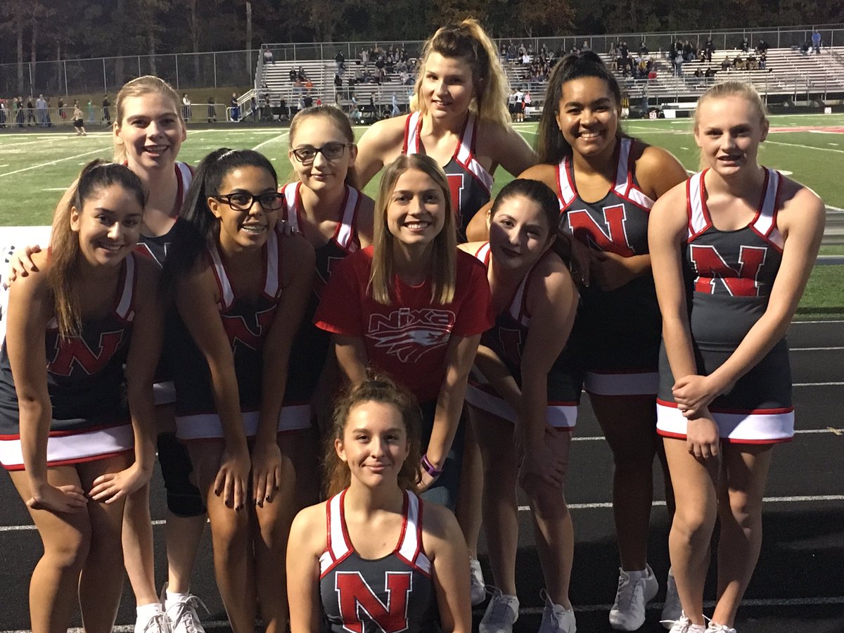 NixaDanceTeam's tweet photo. District playoff game with these beauties! I could not have asked for a better dance squad this football season!! 🏈 https://t.co/sH3LSfa7jr