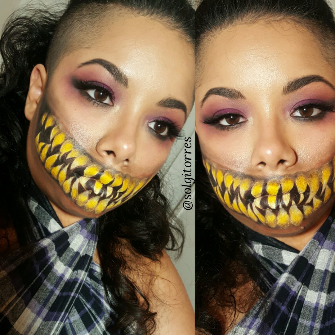 Follow @solgisbeauty on #instagram #glam #beauty #bookme #orlandomua #USVI #MUA #HalloweenMakeup #mileena #MortalKombat  #Halloween