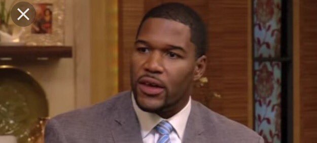 incrediboii's tweet photo. Michael Strahan's face when I don't sit in the chair #p2become https://t.co/KXLlfMvhdk