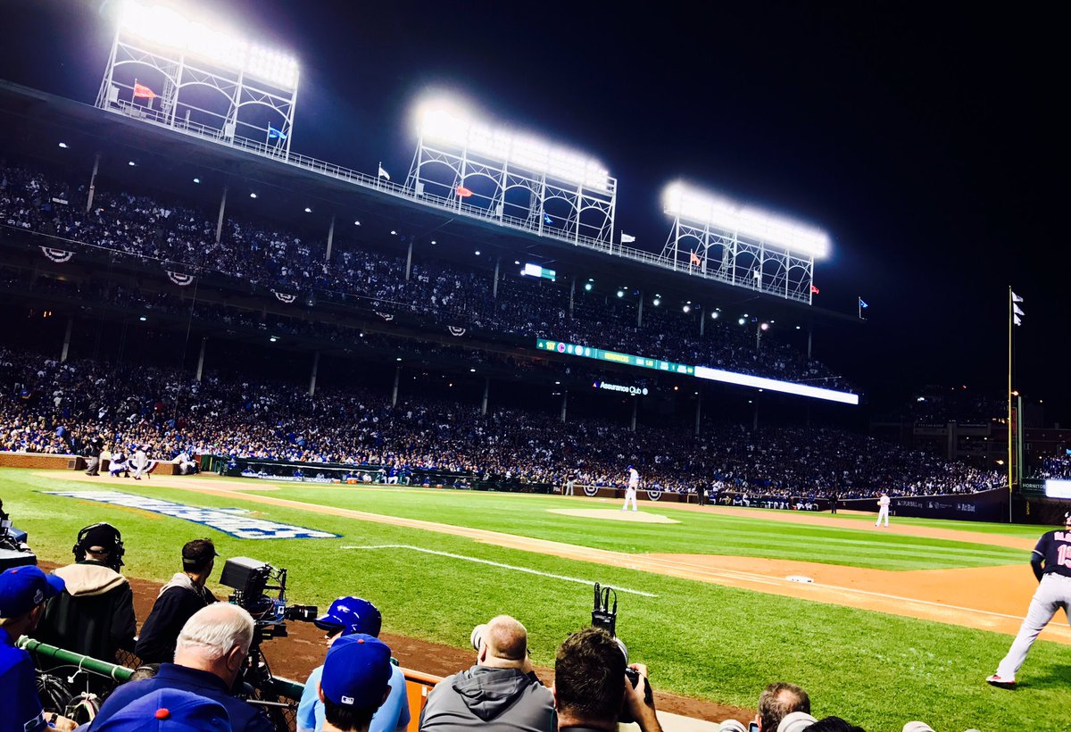 islandistheway's tweet photo. The view is really good from Row 2 #Justsaying #WSgame3 #GoCubbiesGo #RedReturns #spieseyes https://t.co/RgJfFvOaAL