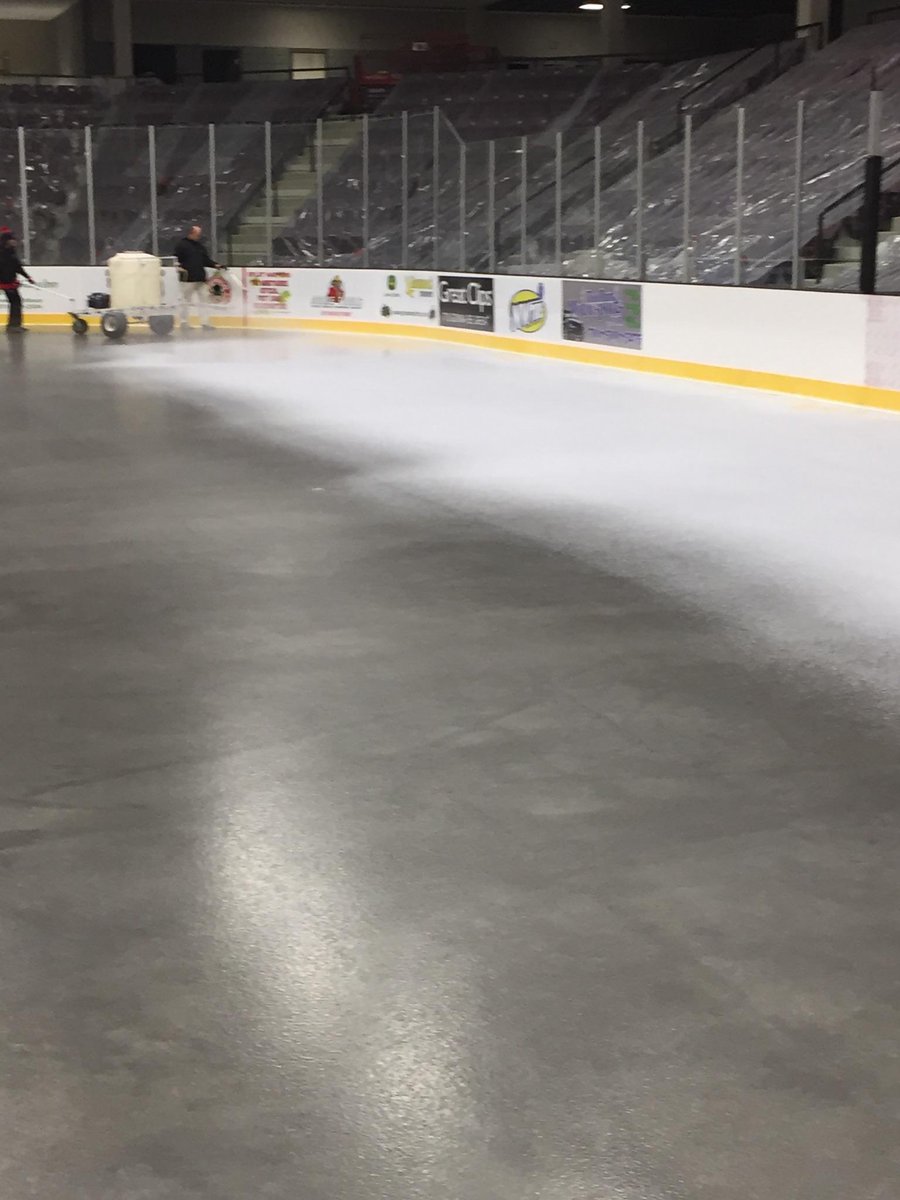 bigdaddyolson's tweet photo. #MaysaExpansionProject #Where the white paint begins @maysaarena @MinotParks https://t.co/j8WYCAJycg