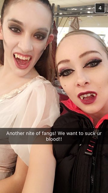 DanceAlive66's tweet photo. Dance vampires don't mess around. #fangs #biteme https://t.co/i1xrSYKKhp