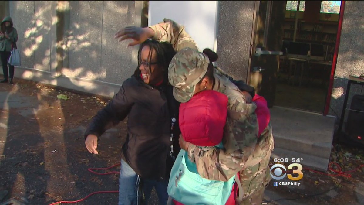 CBSPhiladelphia's tweet photo. A Mother’s Return Home, A Daughter’s Emotional Reaction. @NatashaCBS3 Reports: https://t.co/9b509QbIfu https://t.co/rdFk64xb2W