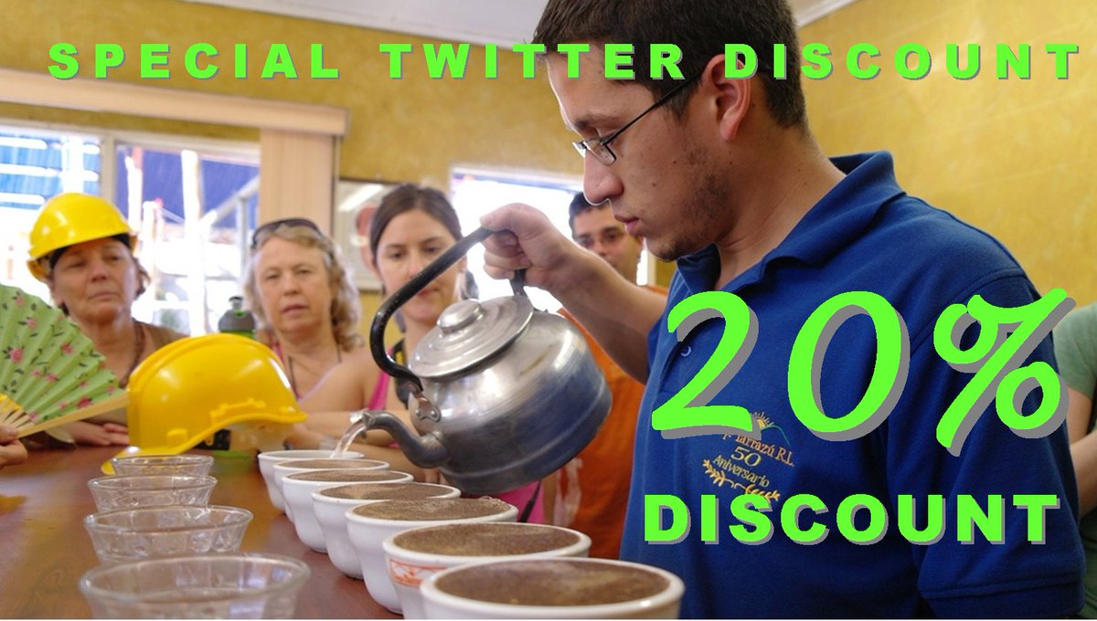 CRCoffeeShop's tweet photo. SPECIAL TWITTER DISCOUNT
20% off our remarkable #CostaRica #coffee
Beyond #fairtrade #sustainability #knowyourfarmer
https://t.co/UCEOS4SJhI https://t.co/7FVoX0xx4V