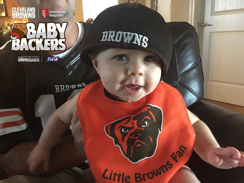 cleveland browns baby hat