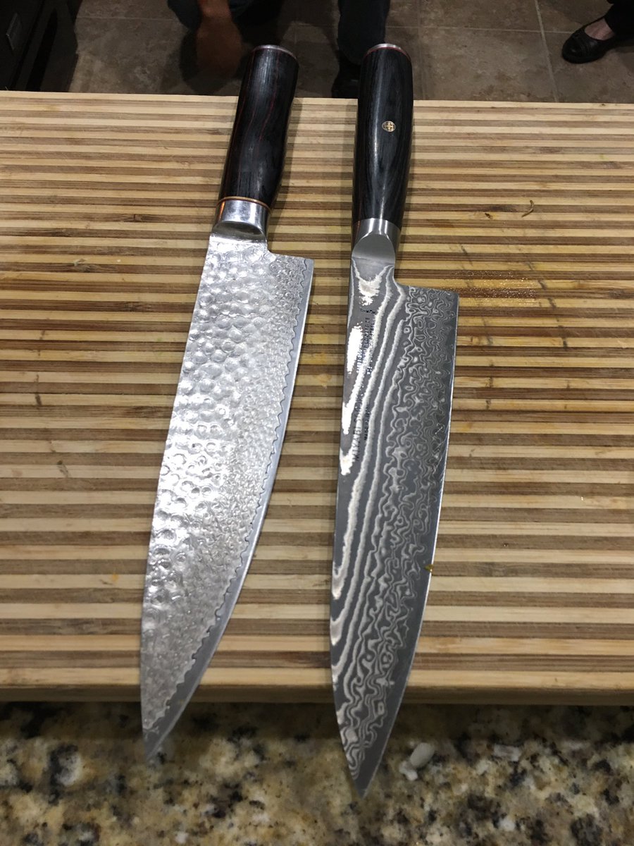 EmmaDischer's tweet photo. We're even learning about the differences between eastern and western knives. #redefineddining https://t.co/TjaWpQhfPp