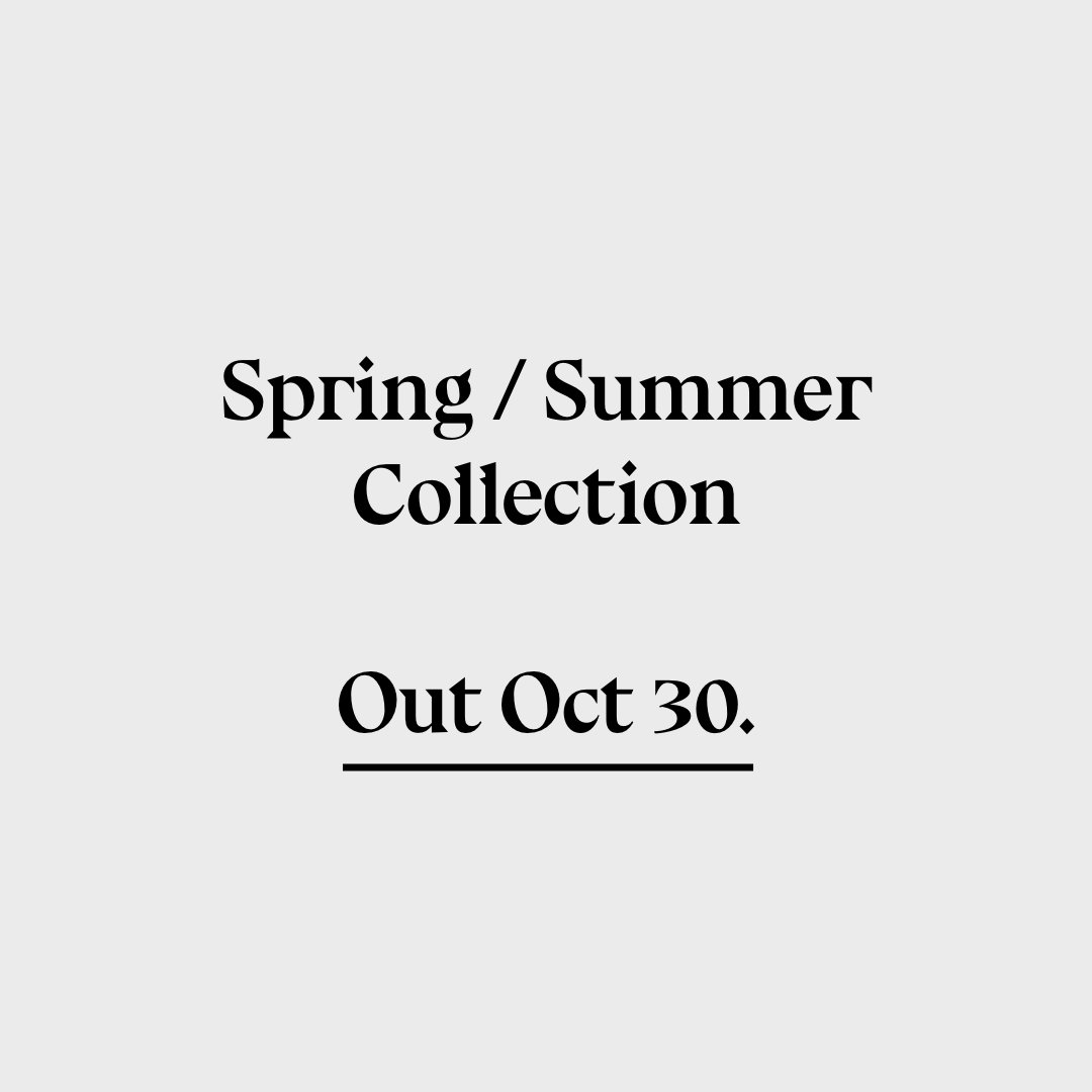 S/S Collection is out tomorrow → goods.nu