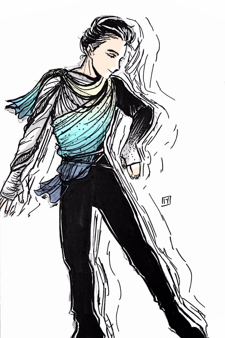 ingthing_old's tweet photo. Guess who just... really likes designing ice skating costumes now #YuriOnIce #KatsukiYuri https://t.co/jsz3L23koF
