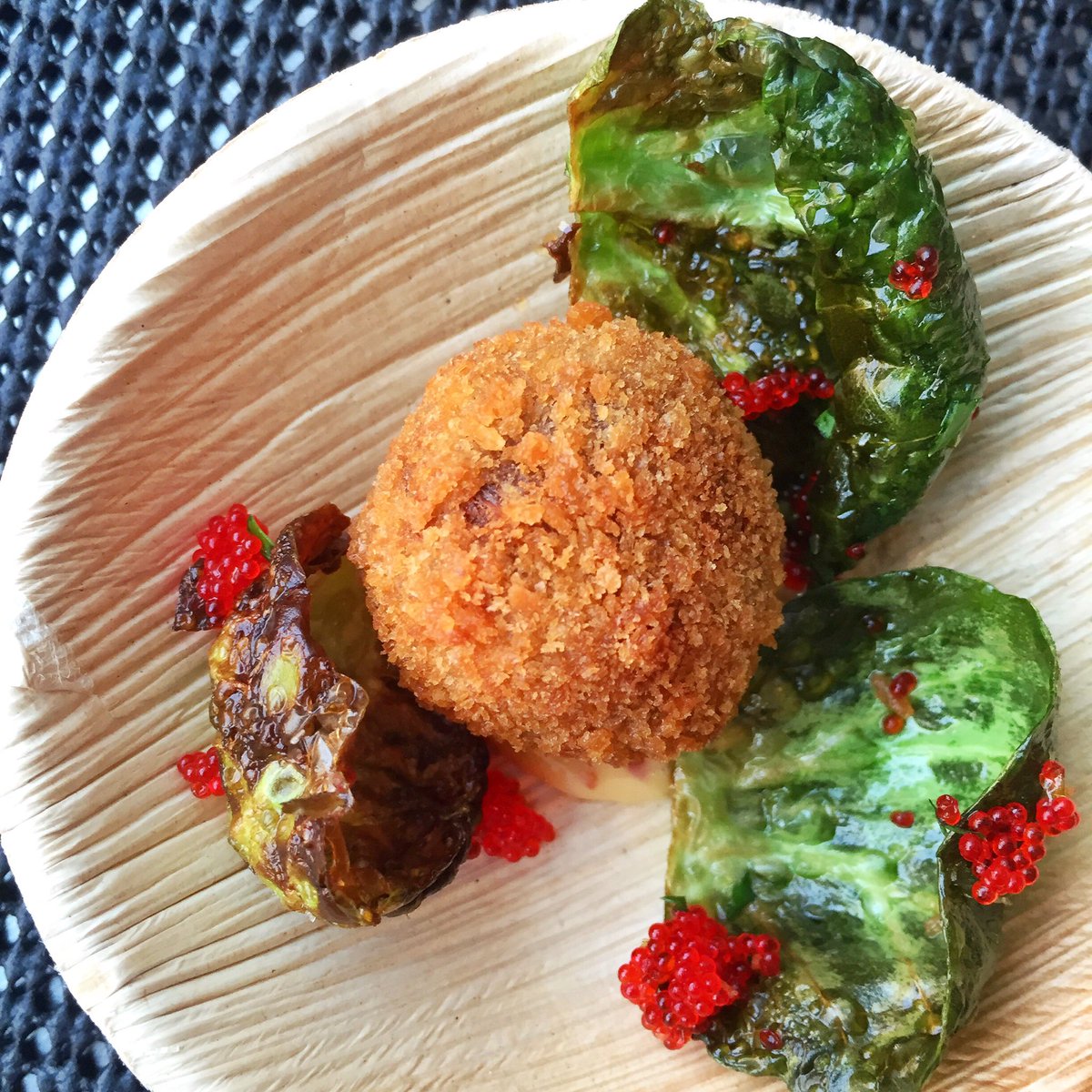 Lamb Croquette with Spicy Bagna Cauda Aïoli and Roe by <a href="/samehwadi/">Sameh Wadi</a> at #JBFTasteAmerica in Twin Cities