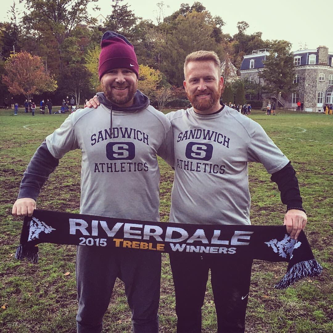 RunInSperrys's tweet photo. @Swich_Athletics Alumni, Coach Fitz '96 & Coach LeGacy '98 combine for second consecutive Ivy League crown with @RivFalcons #falconsflyhigh https://t.co/yXensfEMH4