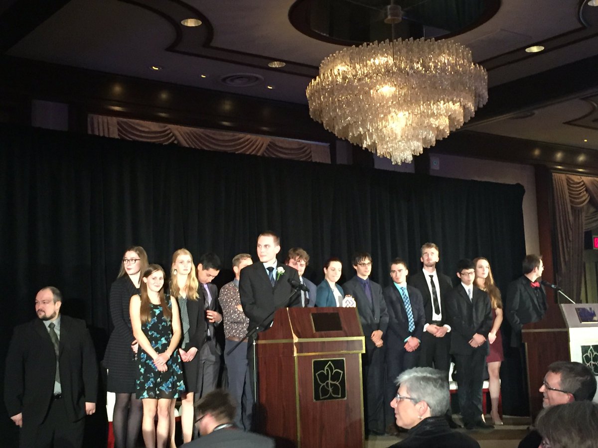 ualbertaScience's tweet photo. Thrilled to celebrate with @AlbertaSat for their first @ASTechFDN Award win! #UAlberta #ASTech27 https://t.co/5gQLleiZjd