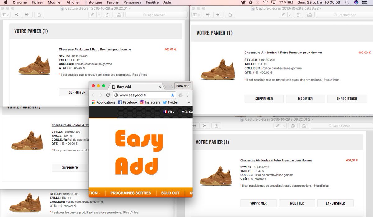 EasyAdd's tweet photo. Some of this morning success and we're still carting 😉
#easyadd #ea #nike #jordan #premium #ginger #wheat https://t.co/avh0LGOQ8H