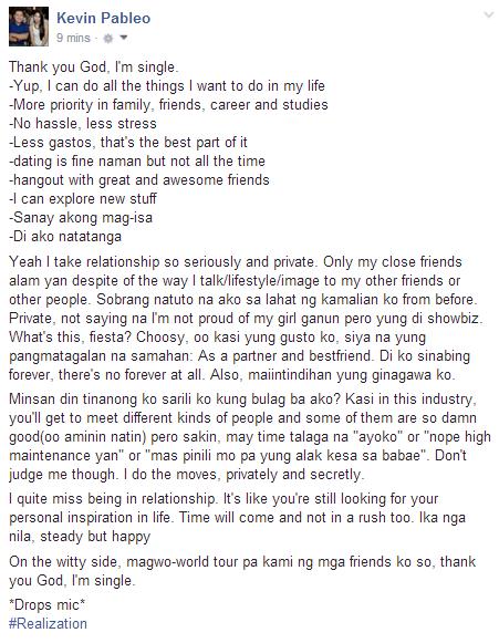 Kevin_Pableo's tweet photo. Thank you Lord, I'm single. https://t.co/6ZMfP1jdPf