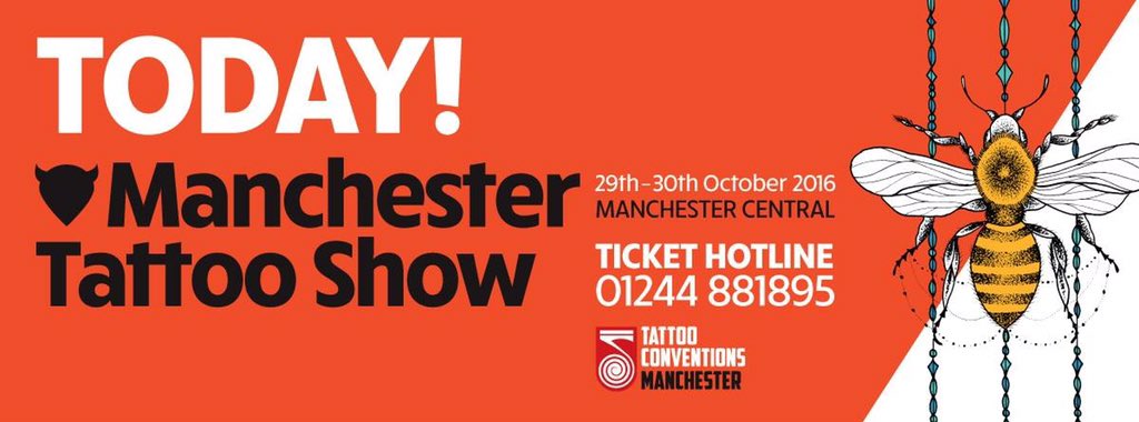 Today's the day <a href="/ManTattooShow/">Manchester Tattoo</a> be sure to head down and see all the fantastic Artists, vendors and Traders #RT