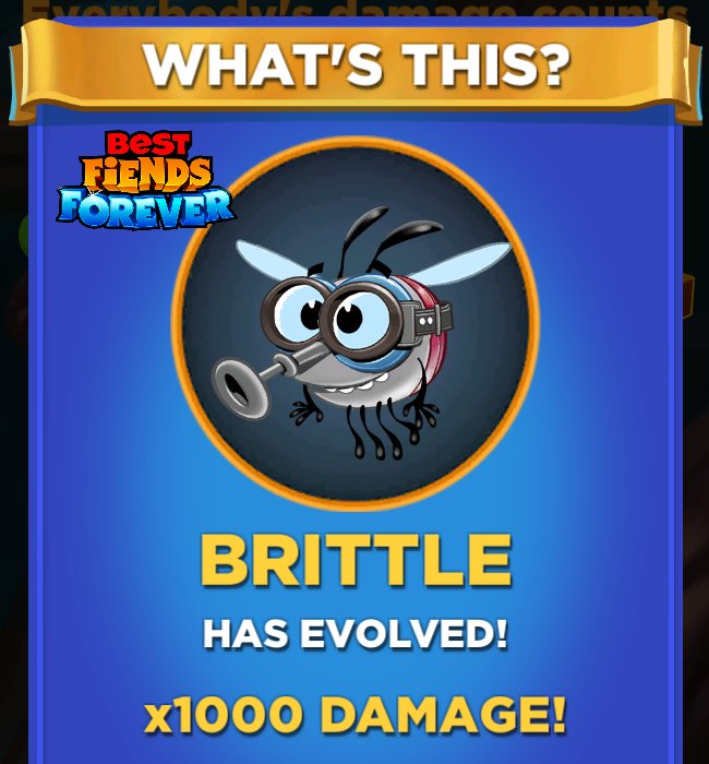 dblizzl's tweet photo. I've just evolved Brittle in #BestFiendsForever - Download FREE - https://t.co/9Df6rPSQXi via @BestFiends https://t.co/B9iNPWJRci