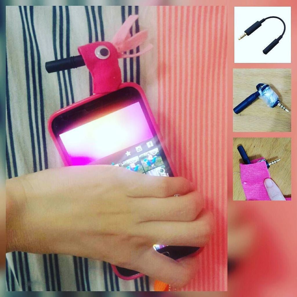 yobecom's tweet image. #発明 
とてもじゃまな！ #ワンセグ #アンテナケーブル をつけたままにしたい♥コードの根本はゴム一枚剥いでサランラップで巻き極力小さくして、フェルト布で。この奇妙でかわいい鳥さ… ift.tt/2dVKQqz